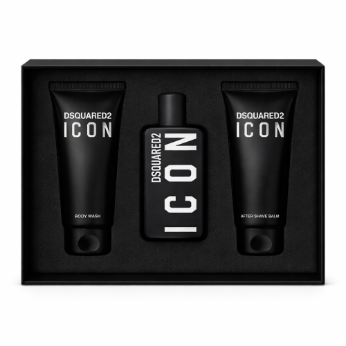 DSQUARED2 Icon Pour Homme Gift Set (Eau de Parfum 100ml + Shower Gel 100ml + Aftershave Balm 100ml)